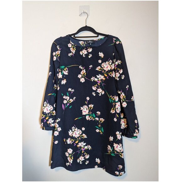 Lulu's navy floral dress - Picture 3 of 3